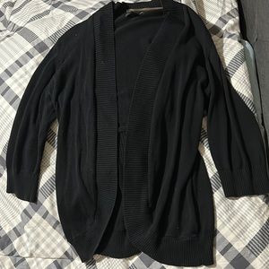Women’s black quarter length sleeve cardigan